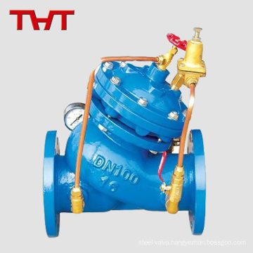 Angel type cast iron steel pressure relief and holding valve for high building water